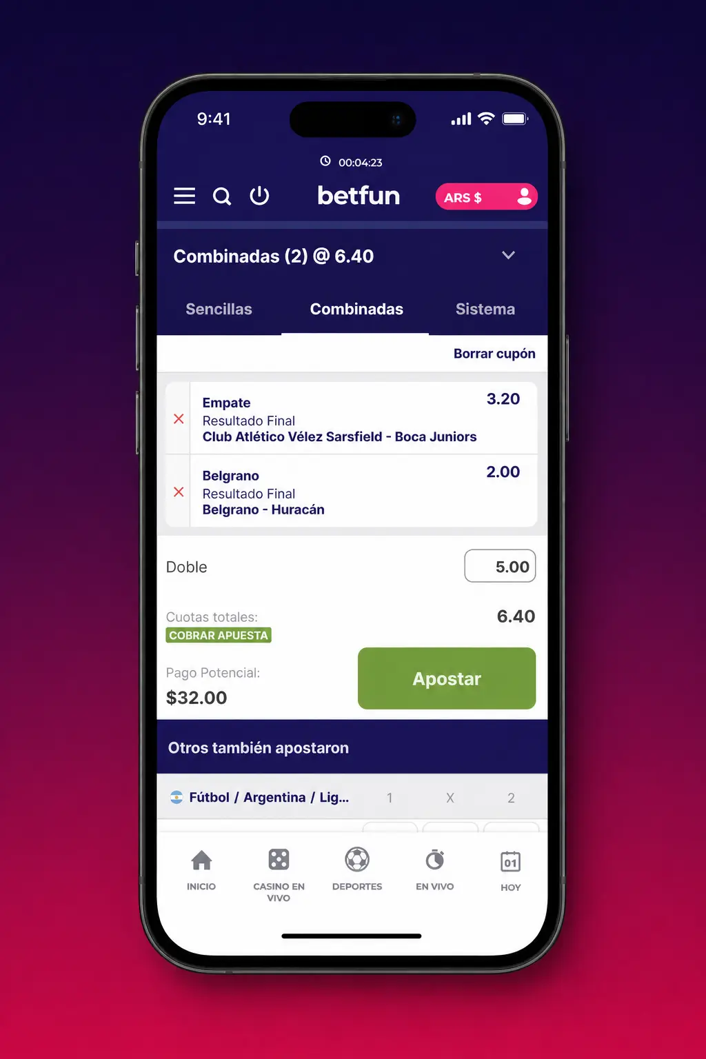 Paso 4: Realizá tu Apuesta