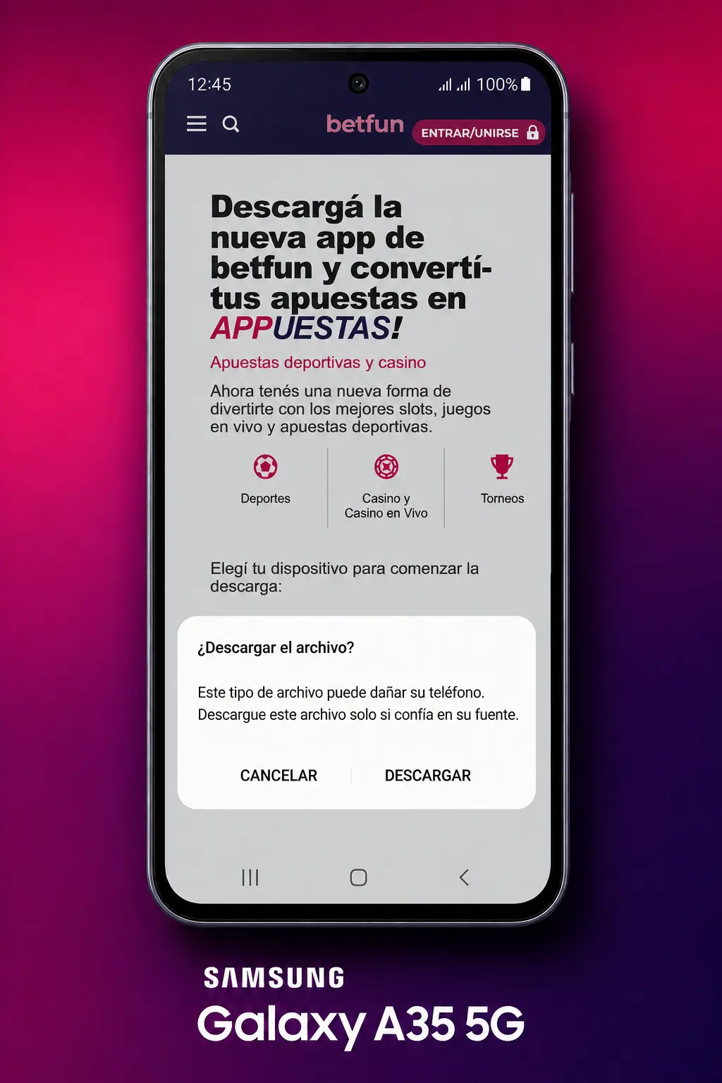 Paso 2: Esperá la descarga del archivo