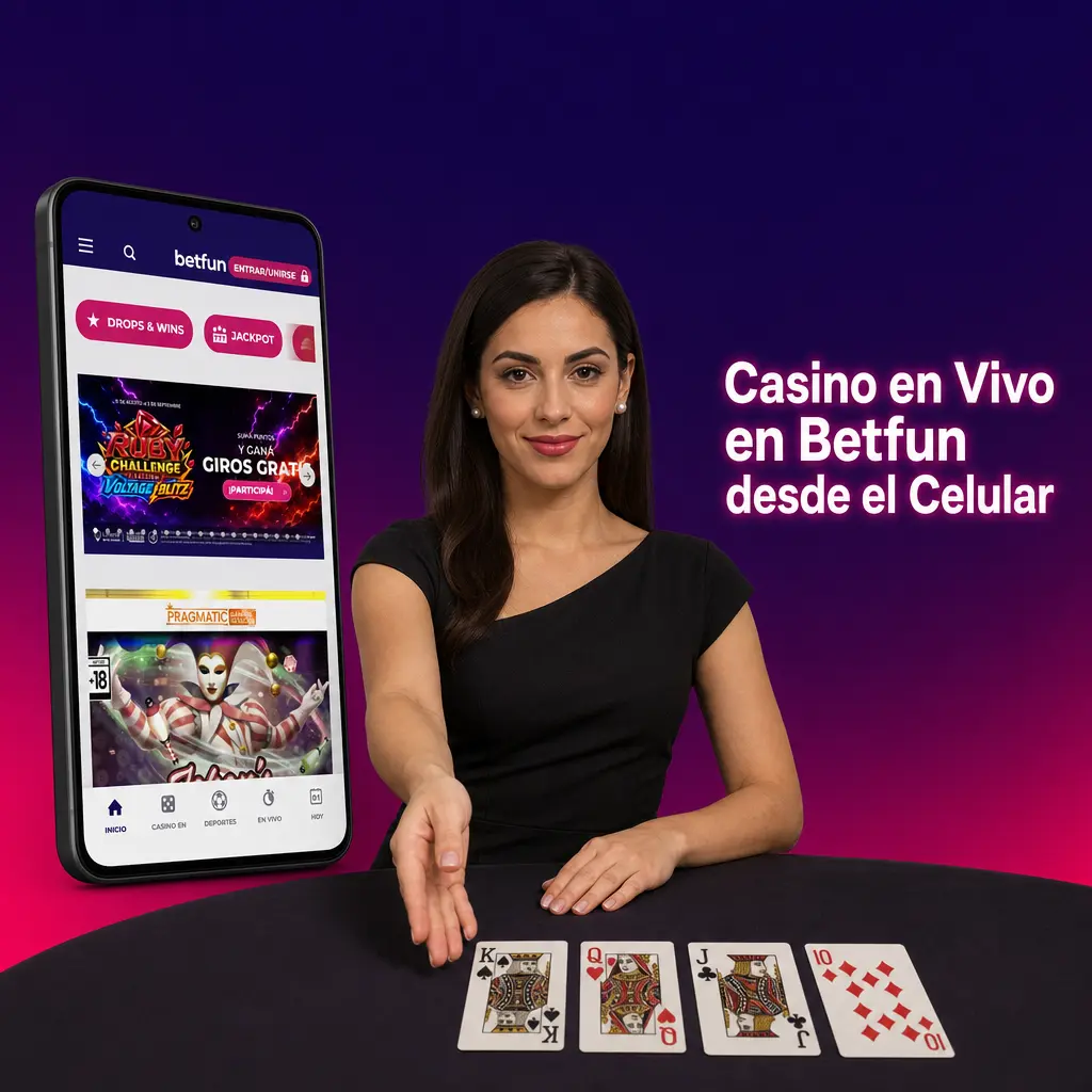 Casino en Vivo en Betfun desde el Celular