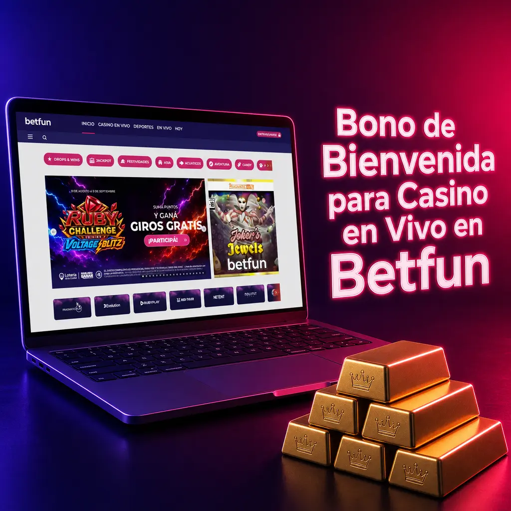 Bono de Bienvenida para Casino en Vivo en Betfun
