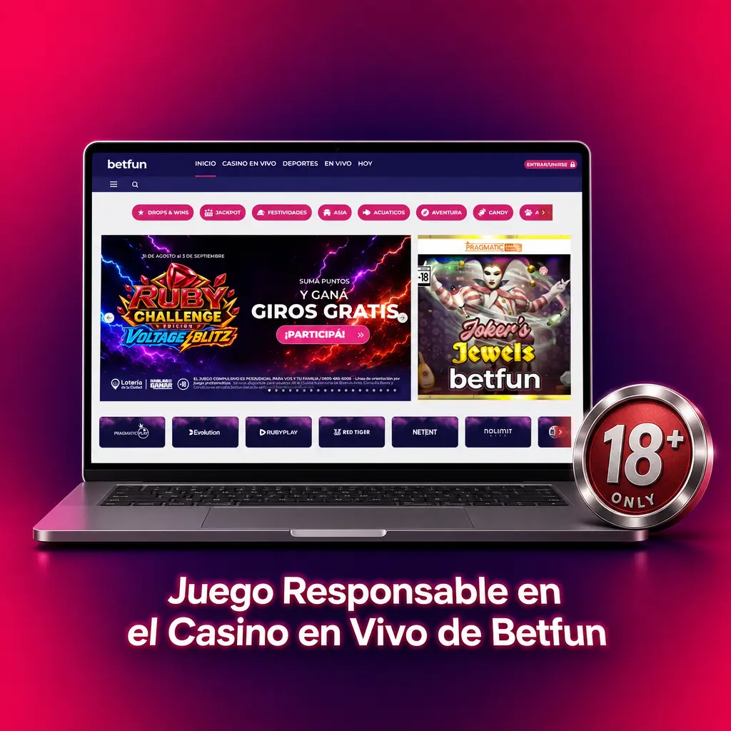 Juego Responsable en el Casino en Vivo de Betfun