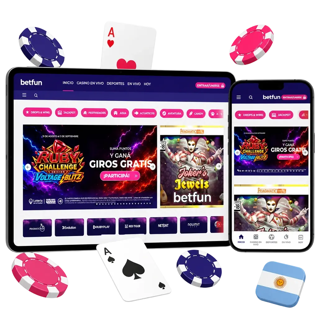 Betfun Argentina: Apuestas Deportivas y Casino Online Oficial